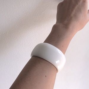 Vintage White Cuff Bangle